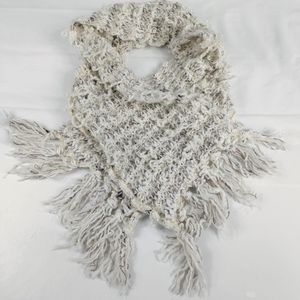 Italian Made Betmar Twisted Dangles Wool Blend Fringed Scarf 52"